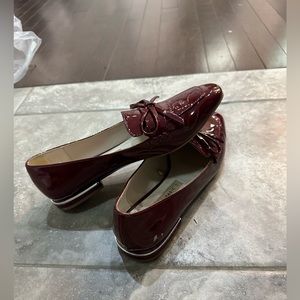 Zara patent leather loafers in size 37
